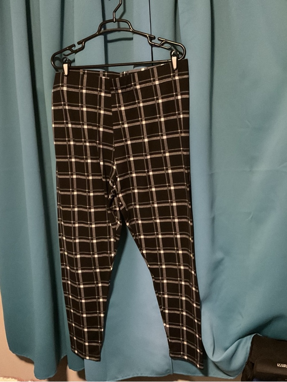 just be Black Plaid woman’s pants
